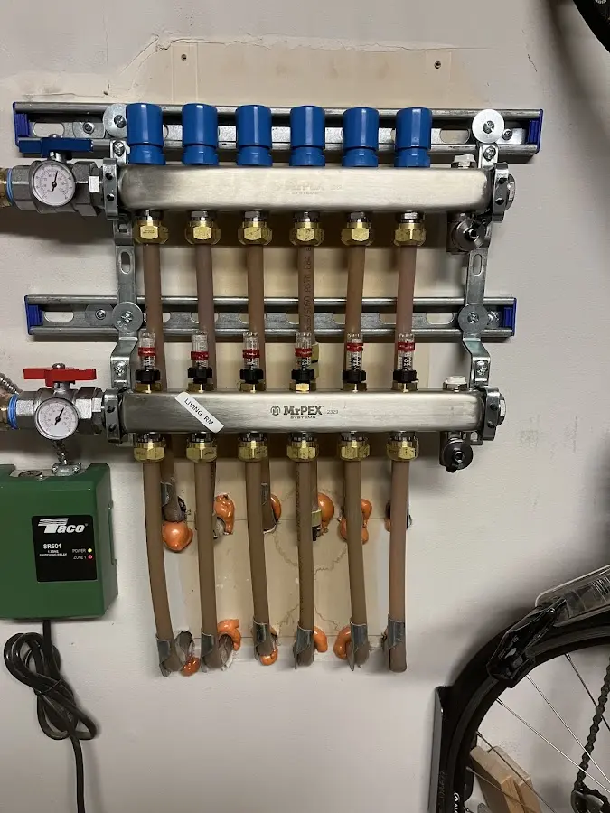 Plumber performing Leak Detection at a residential property in Godley